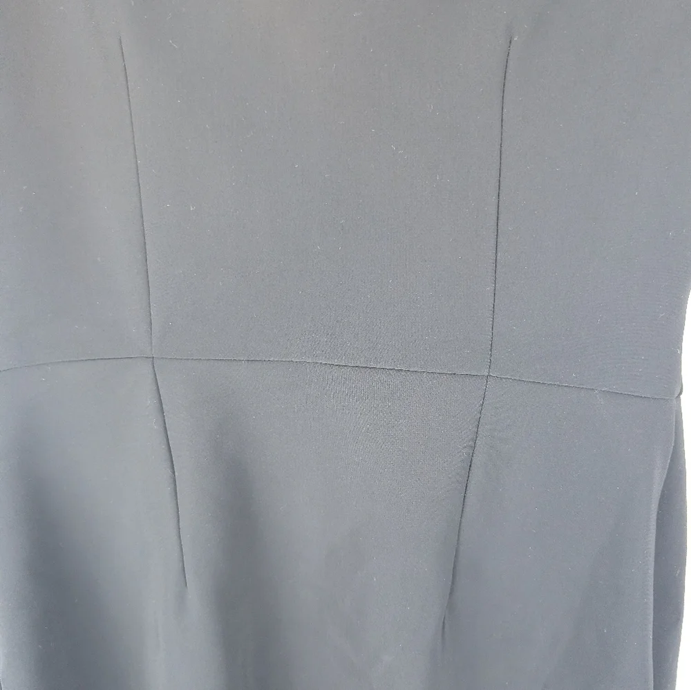 Chiara Boni Black One-Shoulder Sheath Dress with Side Ruffles Size 10(46) In EUC - Picture 11 of 13